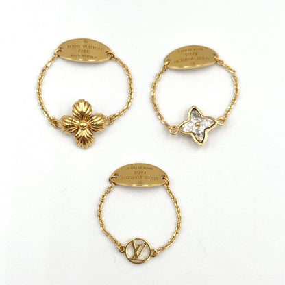 Louis Vuitton Blooming Strass Set Metal Gold Ring — view 3