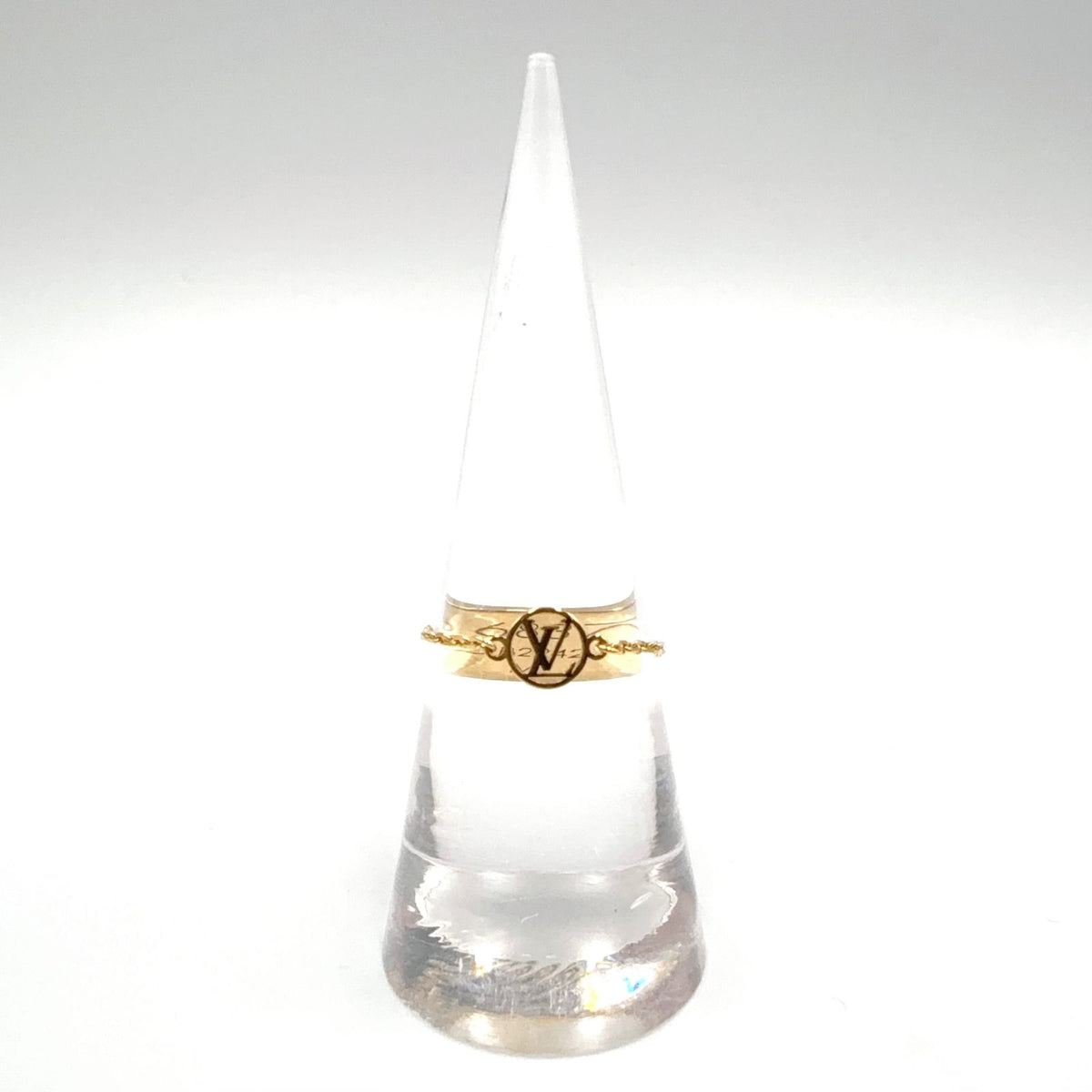 Louis Vuitton Blooming Strass Set Metal Gold Ring — view 5