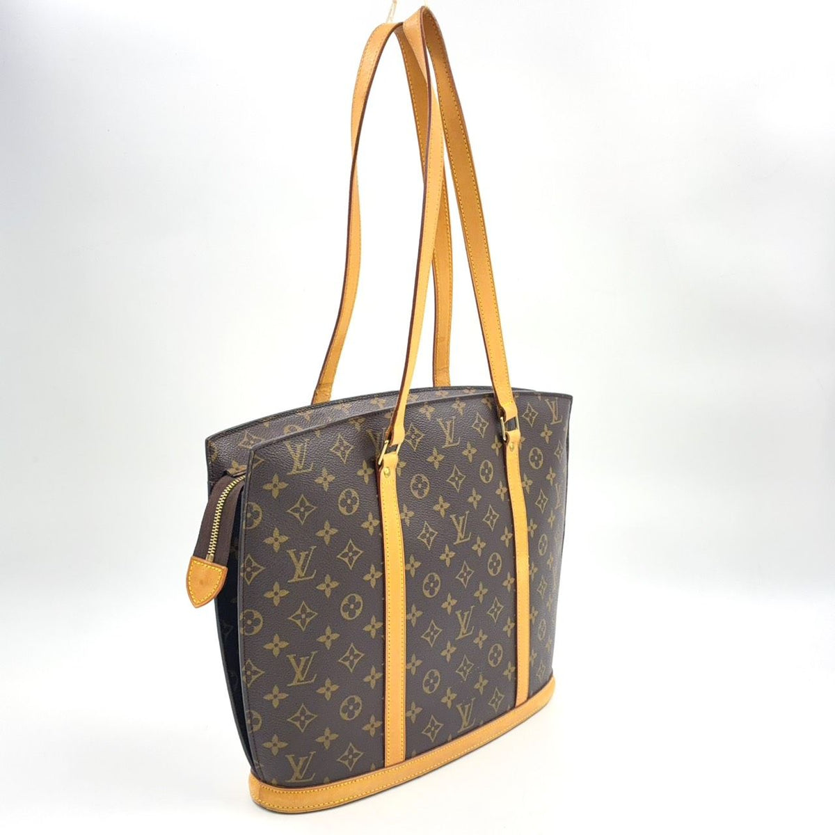 Louis Vuitton Babylon Monogram Leather Brown Light Tote Bag Gold — view 2