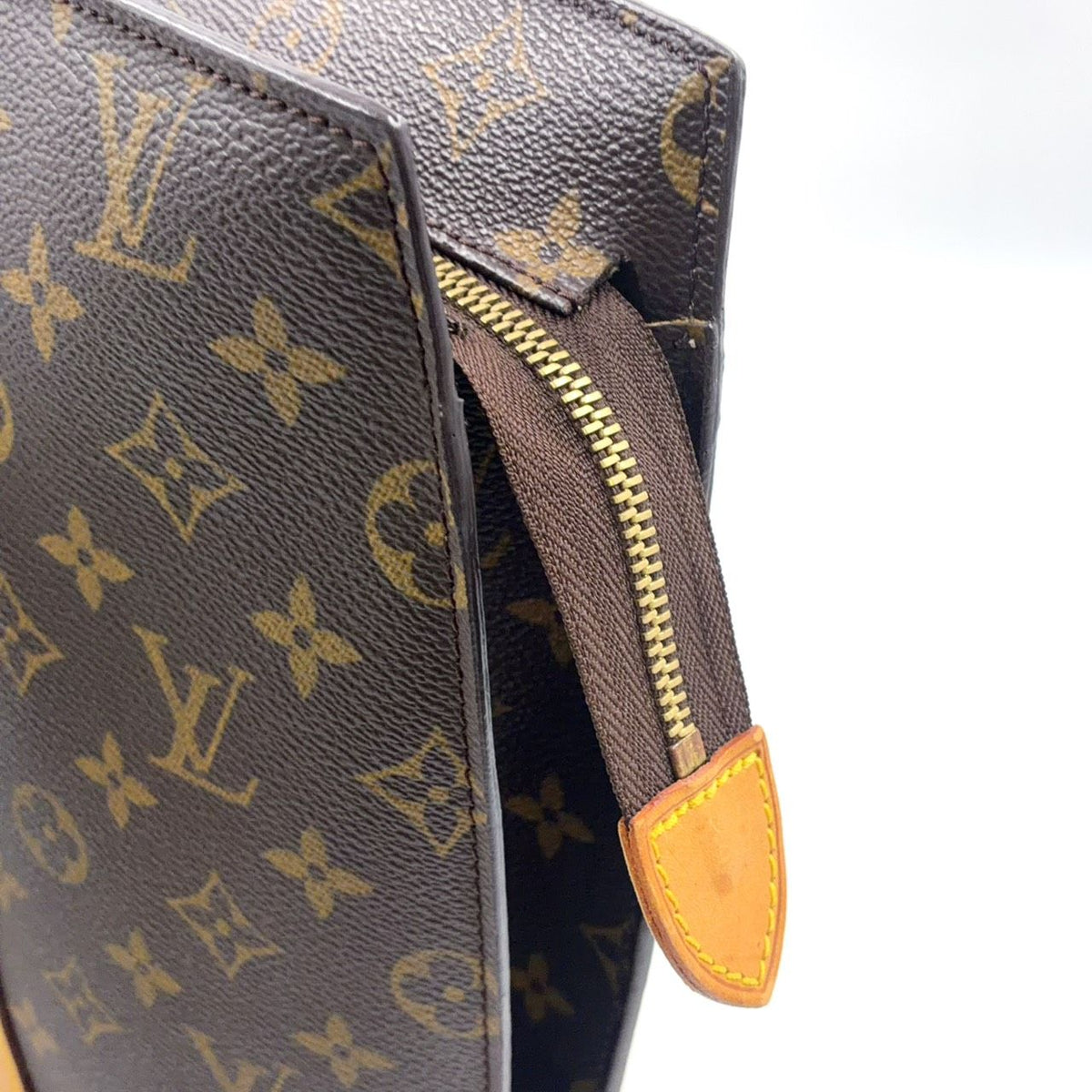 Louis Vuitton Babylon Monogram Leather Brown Light Tote Bag Gold — view 8