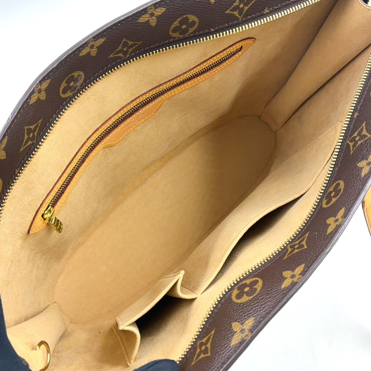 Louis Vuitton Babylon Monogram Leather Brown Light Tote Bag Gold — view 3