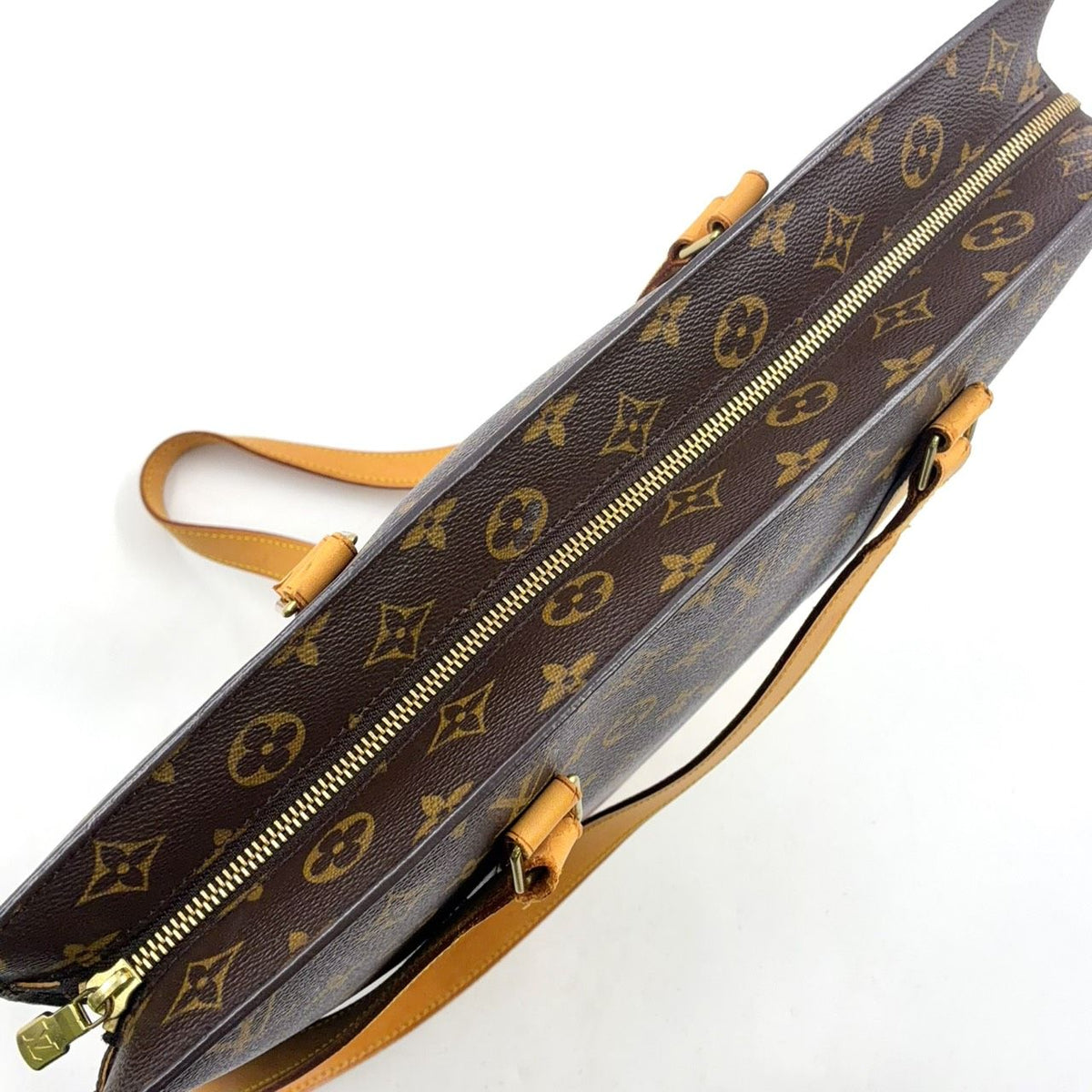 Louis Vuitton Babylon Monogram Leather Brown Light Tote Bag Gold — view 6