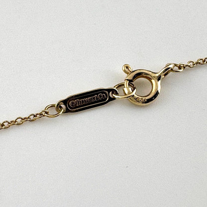 Tiffany & Co Atlas Open Bar Yellow Gold Pendant — view 6