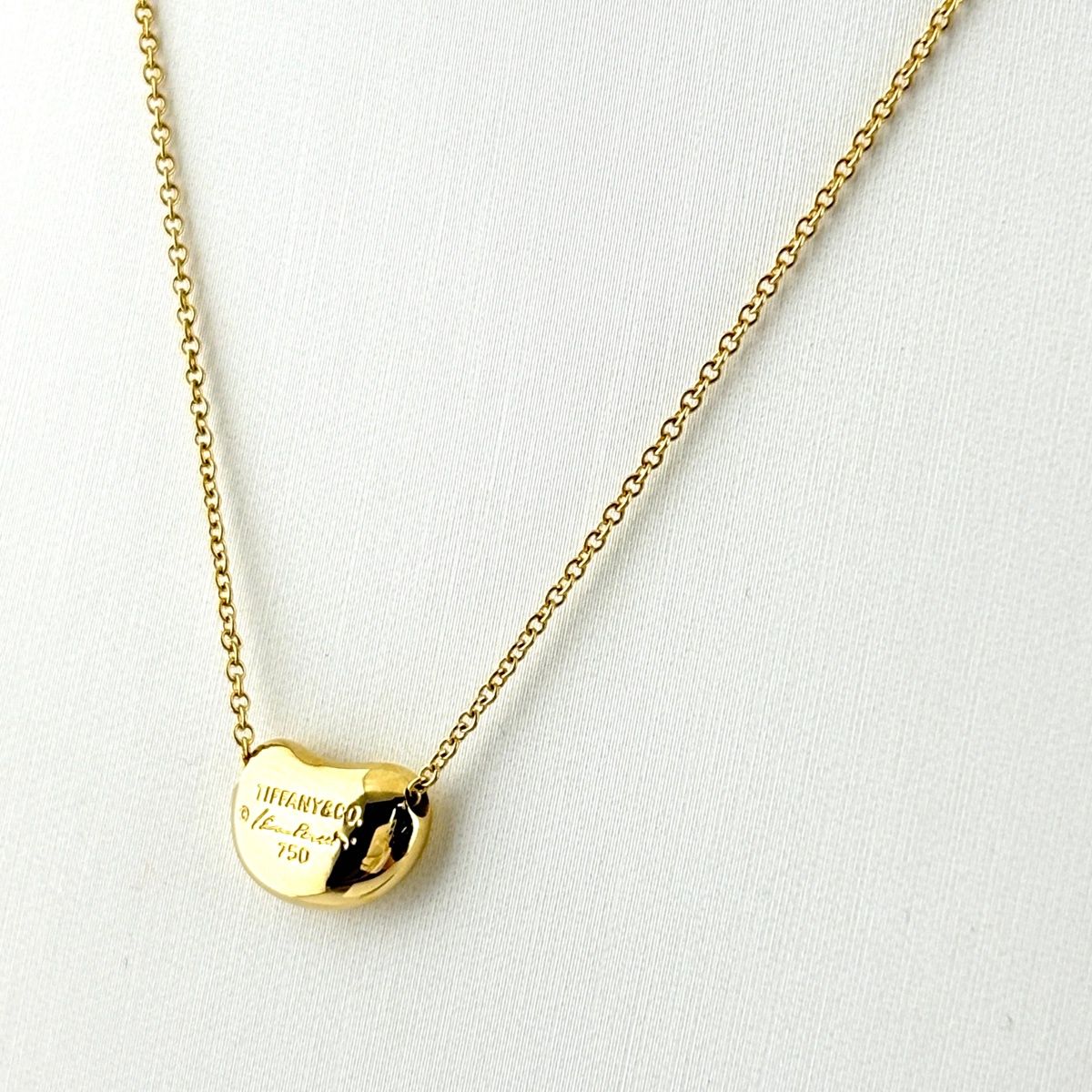 Tiffany & Co Bean Yellow Gold Elsa Peretti Necklace — view 2