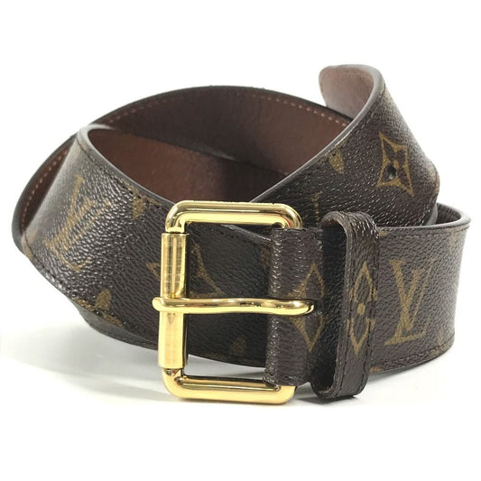Louis Vuitton Belt Ceinture Pochette Duo Monogram Canvas Brown