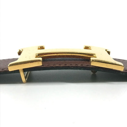 Hermes Belt H Leather Green — view 6