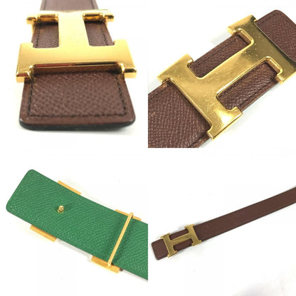 Hermes Belt H Leather Green — view 7