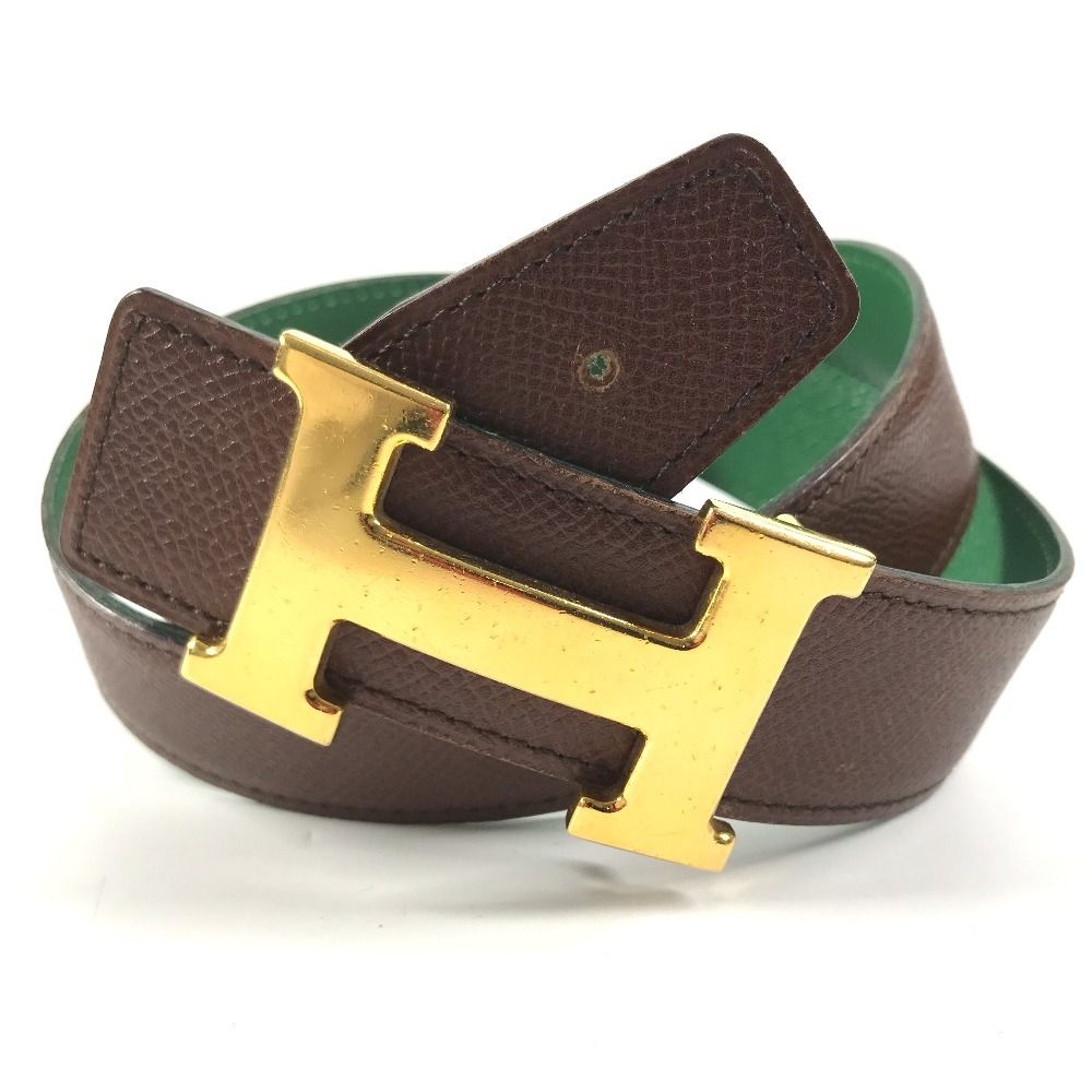 Hermes Belt H Leather Green