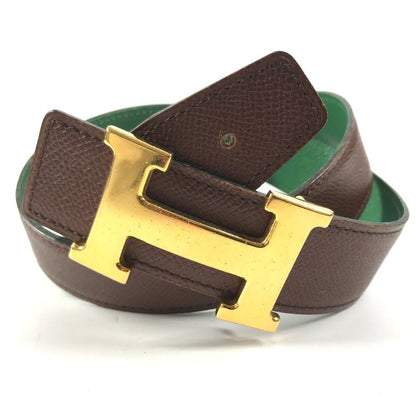 Hermes Belt H Leather Green