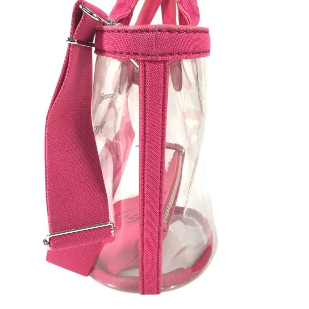 Prada Handbag Canapa Plex Logo Vinyl Leather Pink — view 3