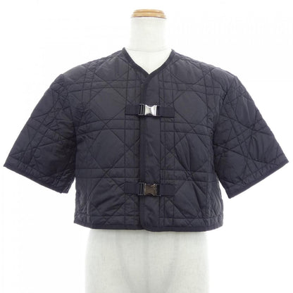 Dior Macro Cannage Quilted Collarless Jacket