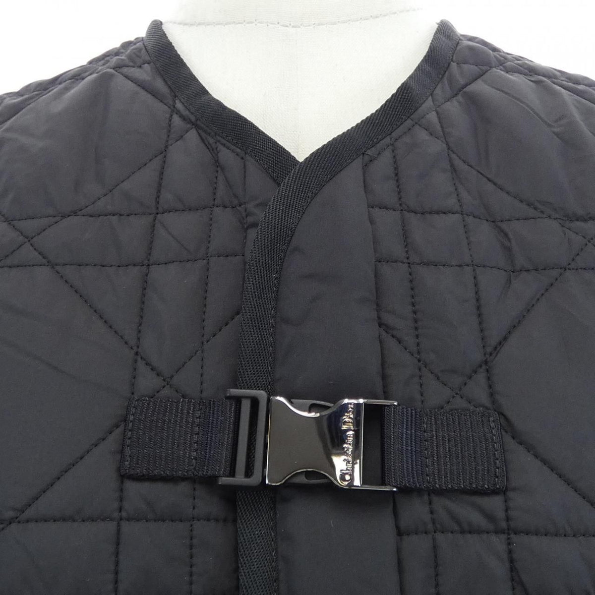 Dior Macro Cannage Quilted Collarless Jacket — view 5