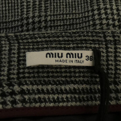 Miu Miu Skirt Gray — view 4