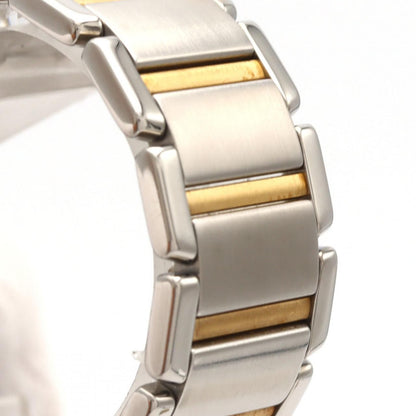 Cartier Tank Francaise MM Stainless Steel Yellow Gold Quartz Watch — view 4