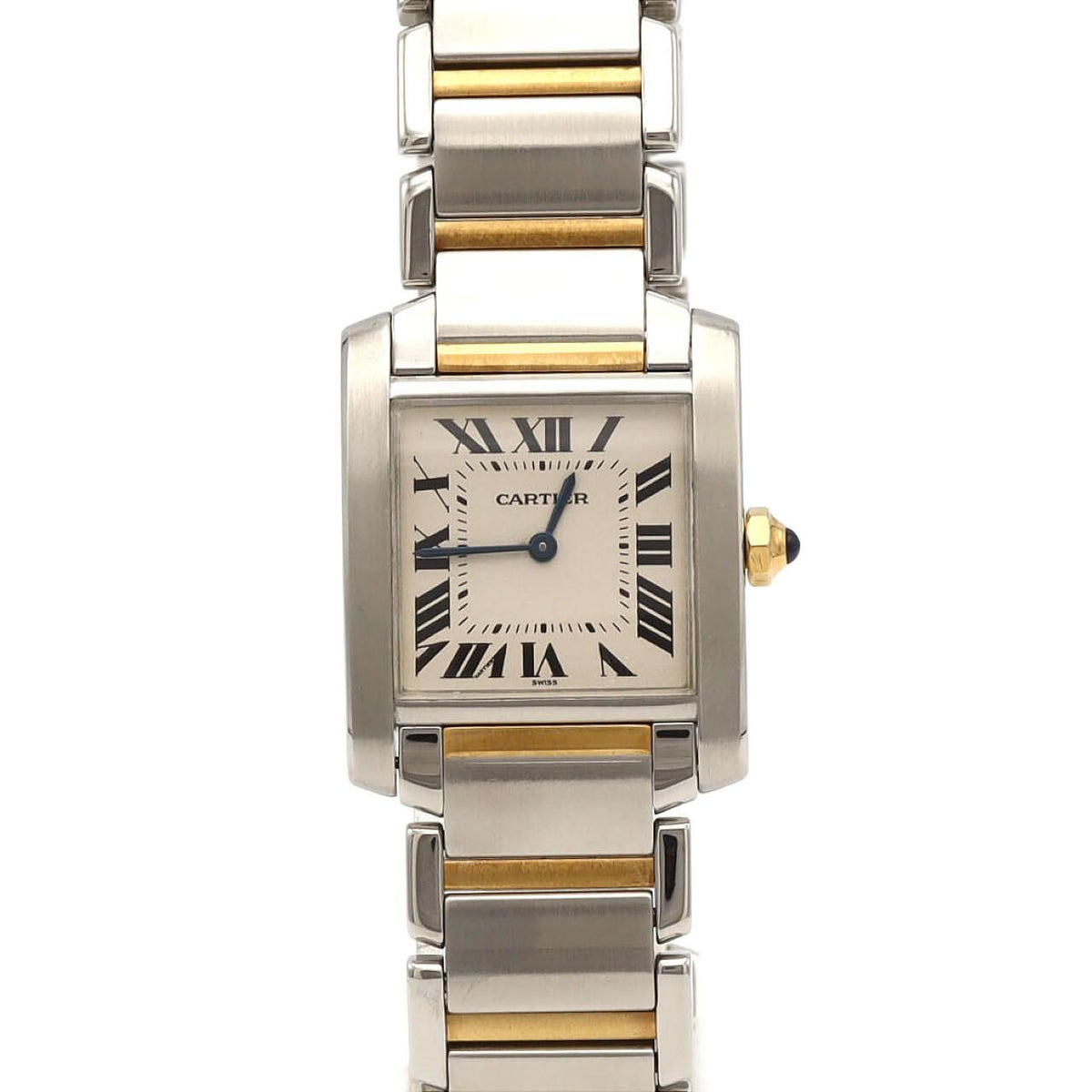 Cartier Tank Francaise MM Stainless Steel Yellow Gold Quartz Watch
