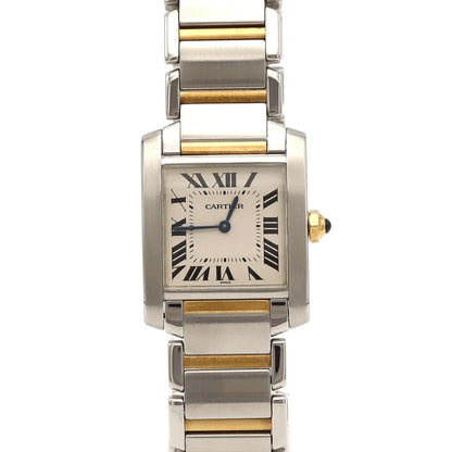 Cartier Tank Francaise MM Stainless Steel Yellow Gold Quartz Watch