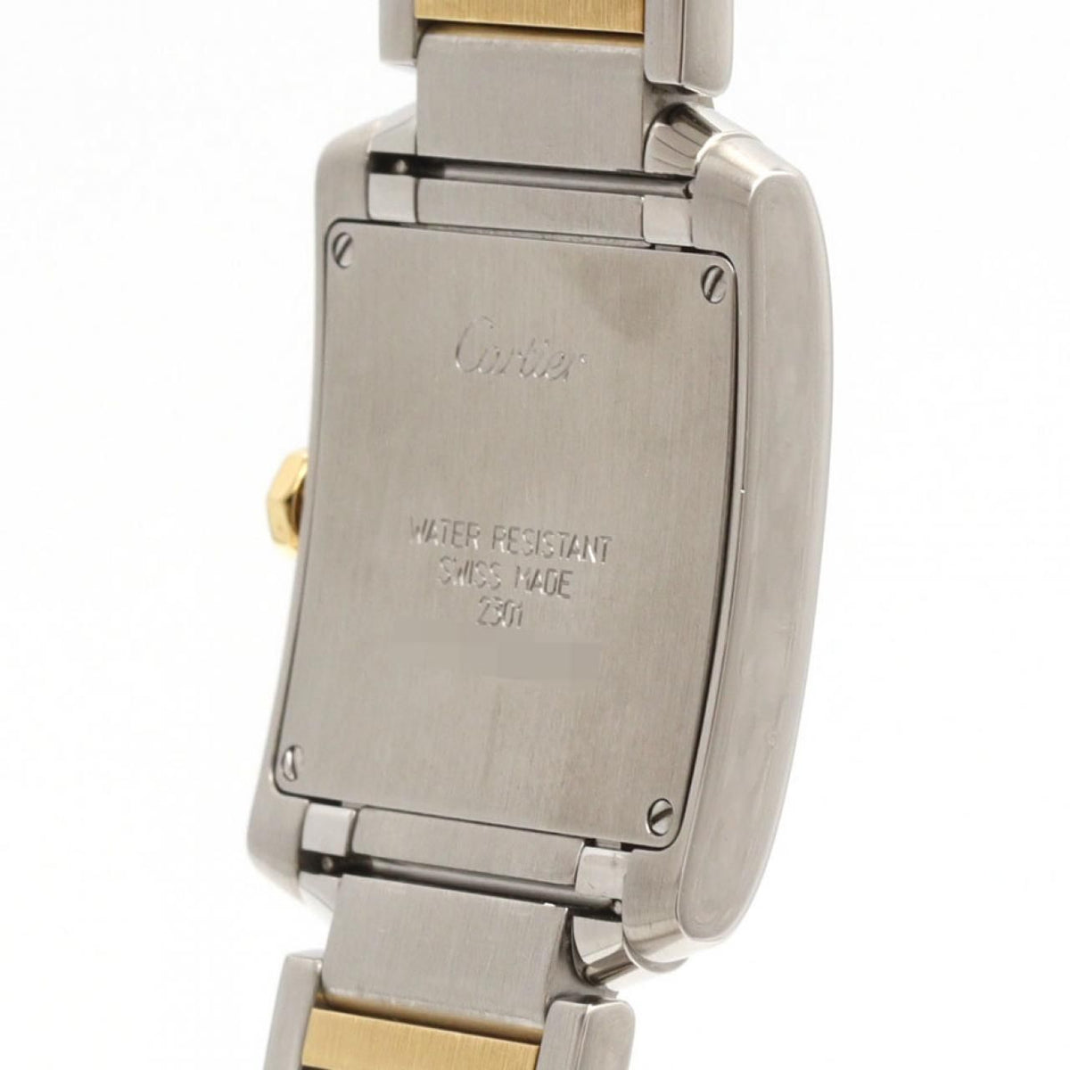 Cartier Tank Francaise MM Stainless Steel Yellow Gold Quartz Watch — view 5