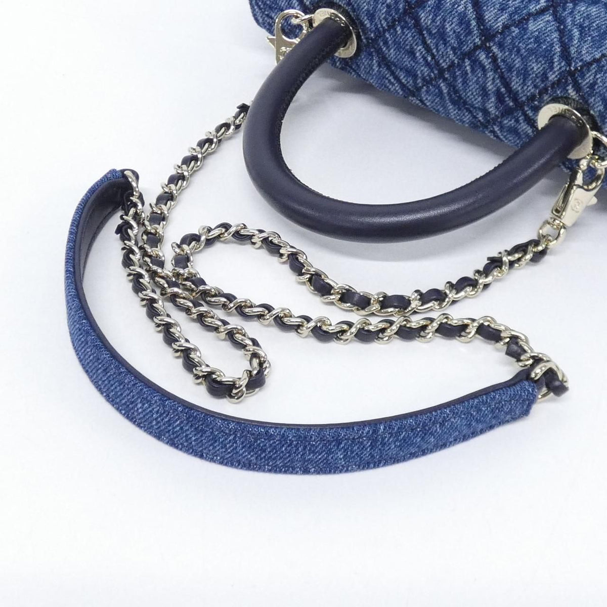 Chanel Bag Handbag Blue — view 5