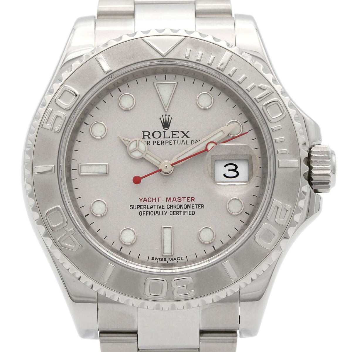 Rolex Yacht Master Stainless Steel Platinum Automatic