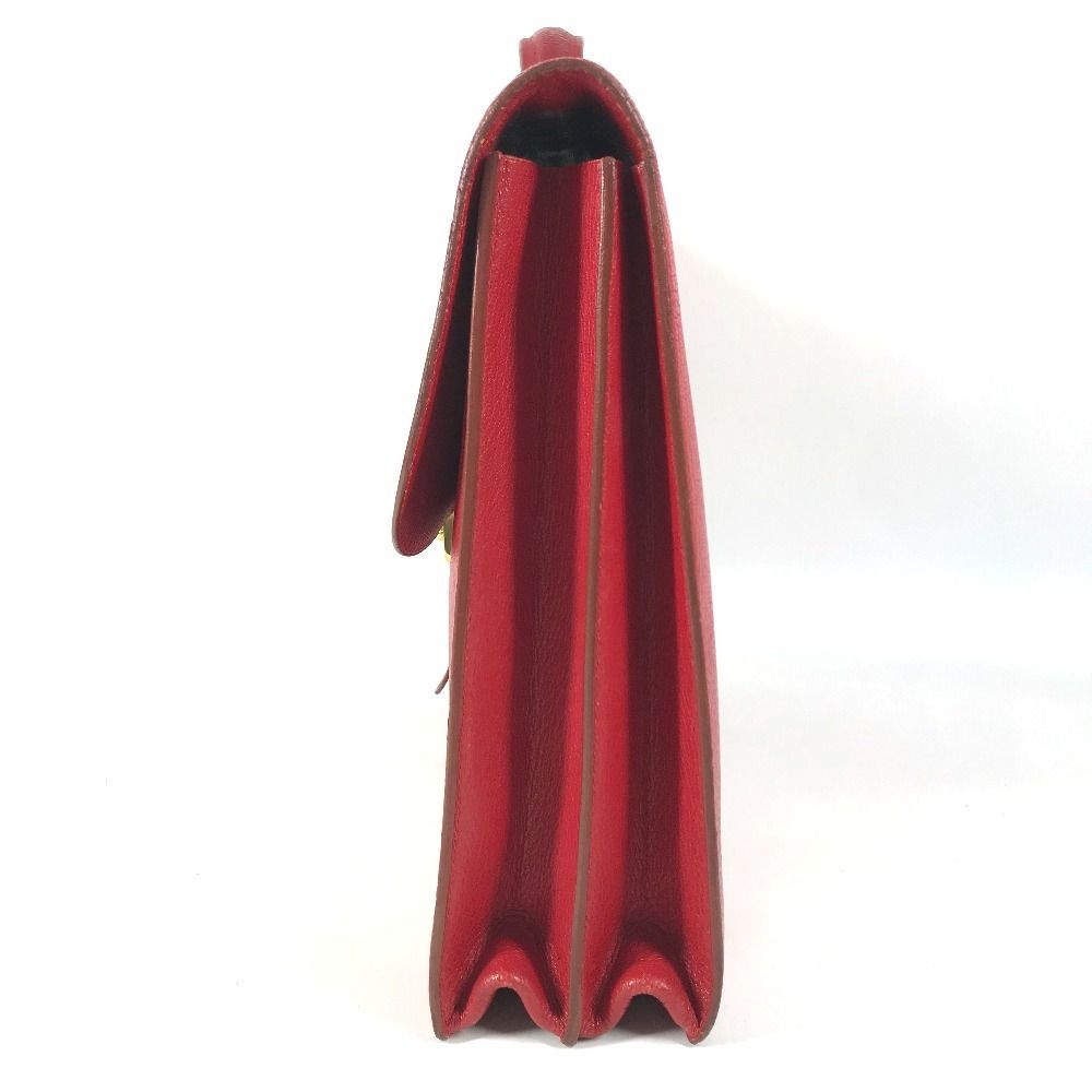 Hermes Business Bag Sac a Depeches 38 Leather Red — view 3