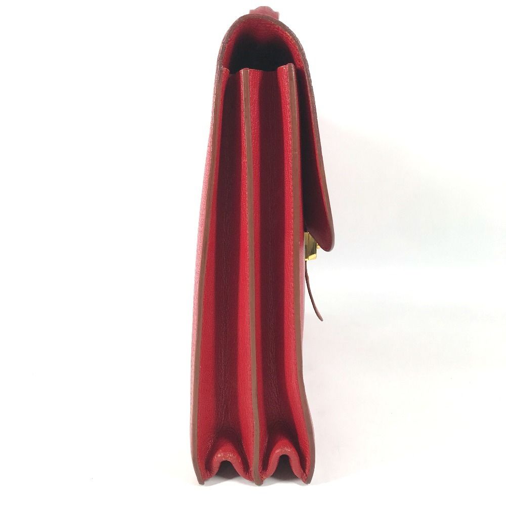 Hermes Business Bag Sac a Depeches 38 Leather Red — view 4