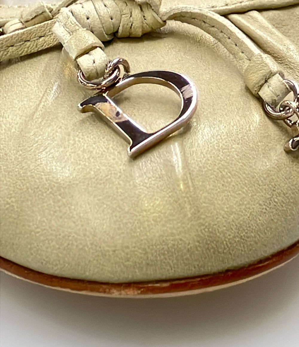 Dior Logo Charm Gathered High Heels — view 7