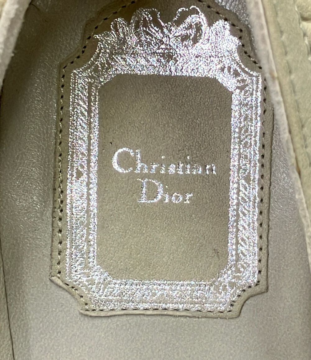 Dior Logo Charm Gathered High Heels — view 4