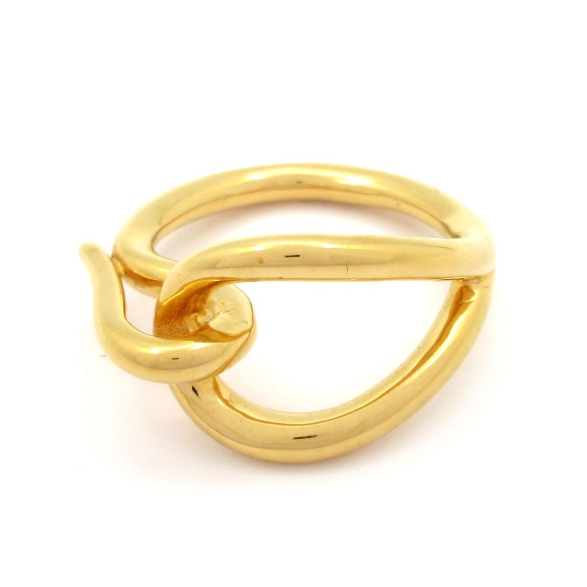 Hermes Scarf Ring Jumbo Gold
