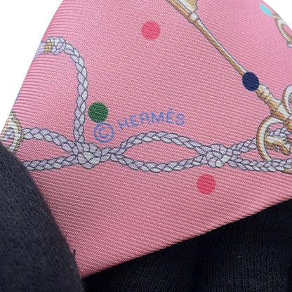 Hermes Scarf Twilly les Cles a Pois Silk Twill — view 5