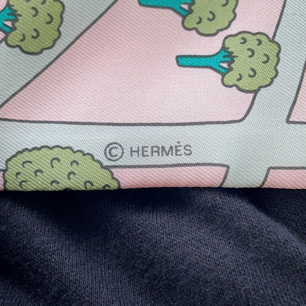 Hermes Scarf Twilly New Paris Lovers les Nouveaux Amoureux de Silk Twill — view 7