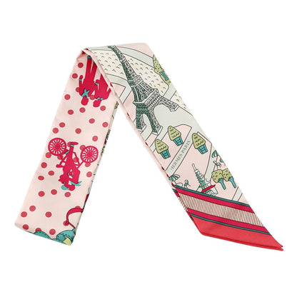 Hermes Scarf Twilly New Paris Lovers les Nouveaux Amoureux de Silk Twill
