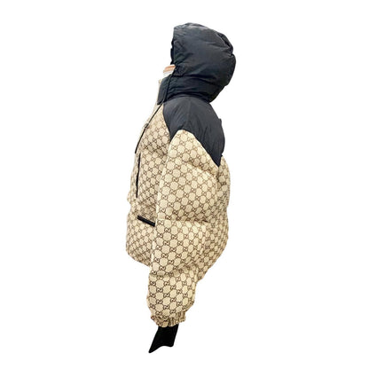 Gucci GG Canvas 2-Way Cropped Bomber Jacket Down 38 — view 4