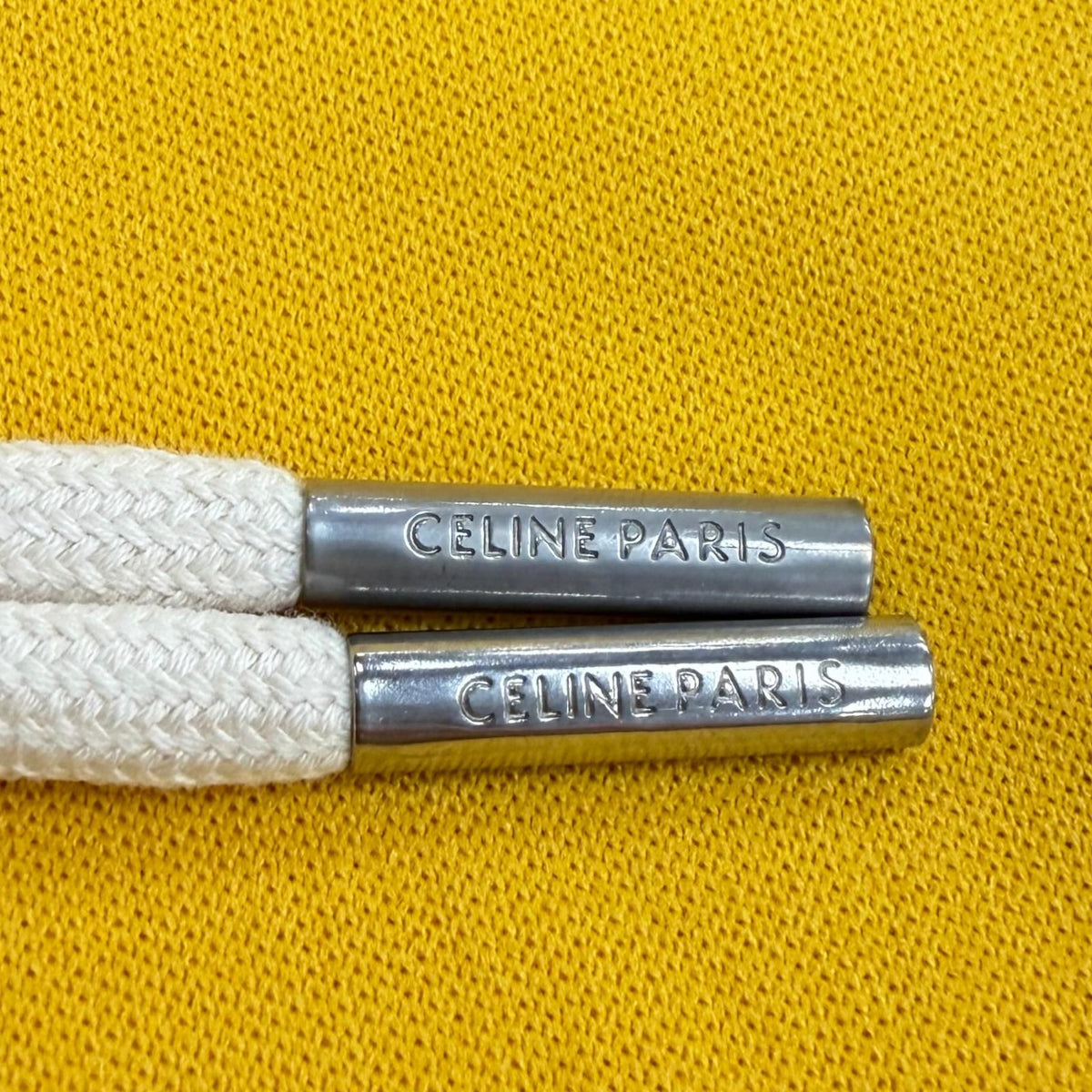Celine Jersey Double Face Jogging Pants Logo Track Yellow — view 6