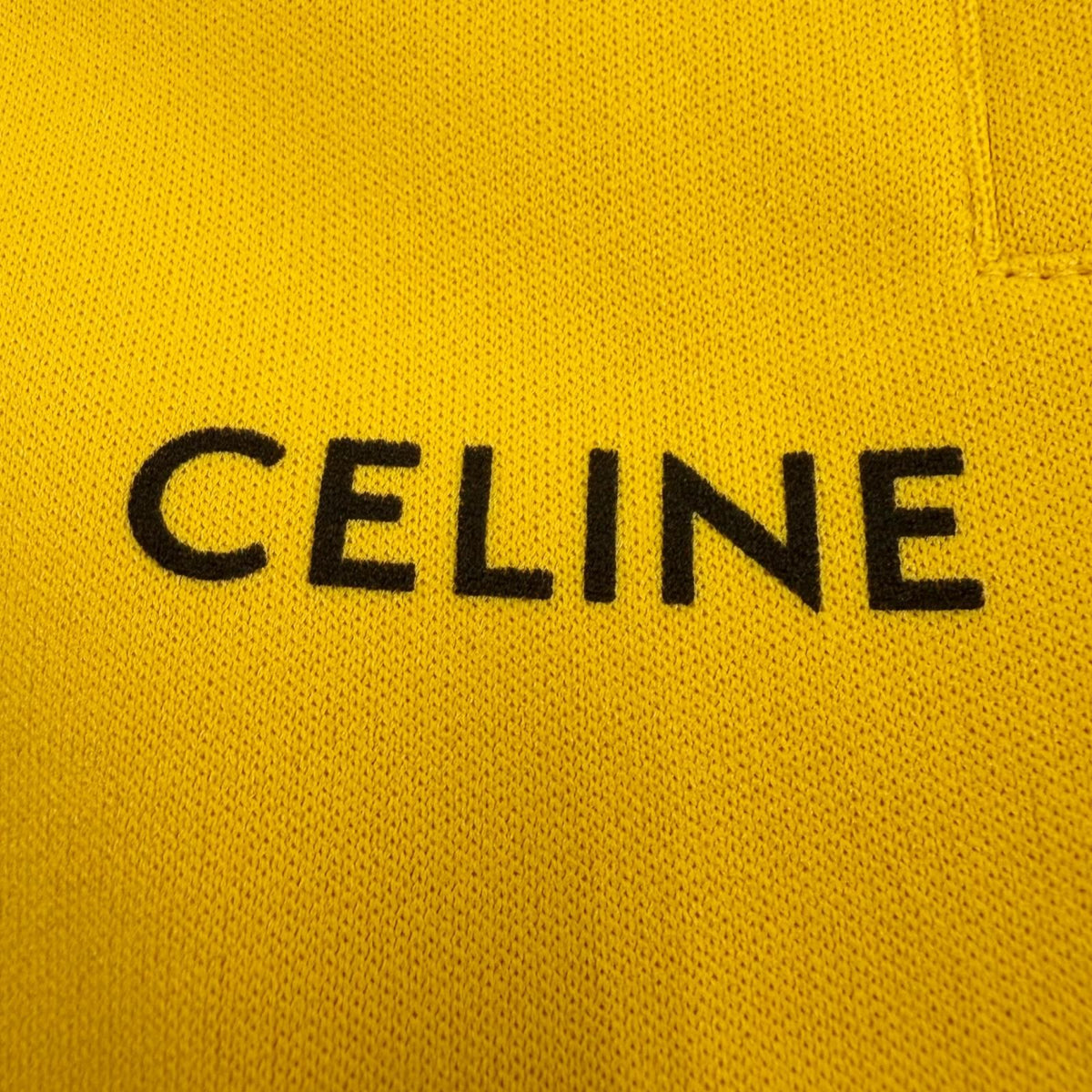 Celine Jersey Double Face Jogging Pants Logo Track Yellow — view 5