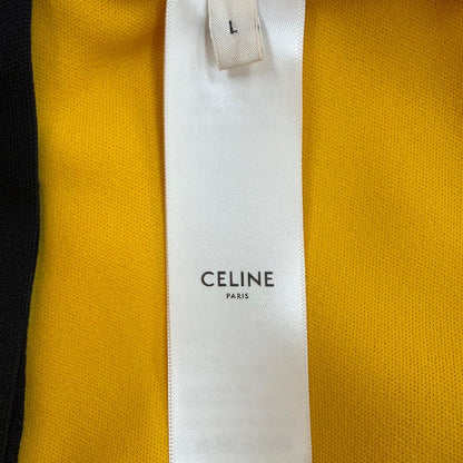 Celine Jersey Double Face Jogging Pants Logo Track Yellow — view 8