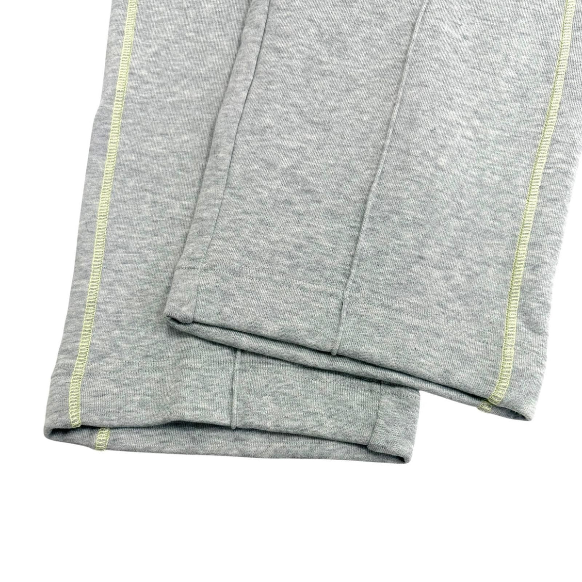 Moncler Cotton 100% Leather Logo Patch Sweatpants Gray Pants XS — view 5