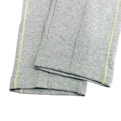 Moncler Cotton 100% Leather Logo Patch Sweatpants Gray Pants XS — view 5