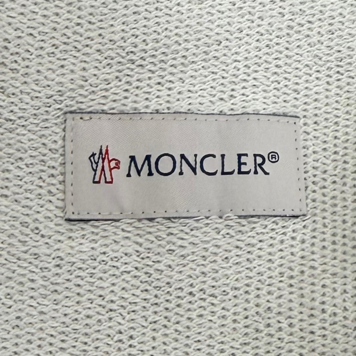 Moncler Cotton 100% Leather Logo Patch Sweatpants Gray Pants XS — view 7