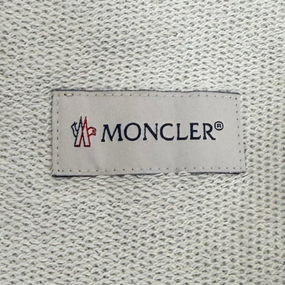 Moncler Cotton 100% Leather Logo Patch Sweatpants Gray Pants XS — view 7