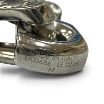 Louis Vuitton Bracelet Monogram Chain Silver Black — view 6