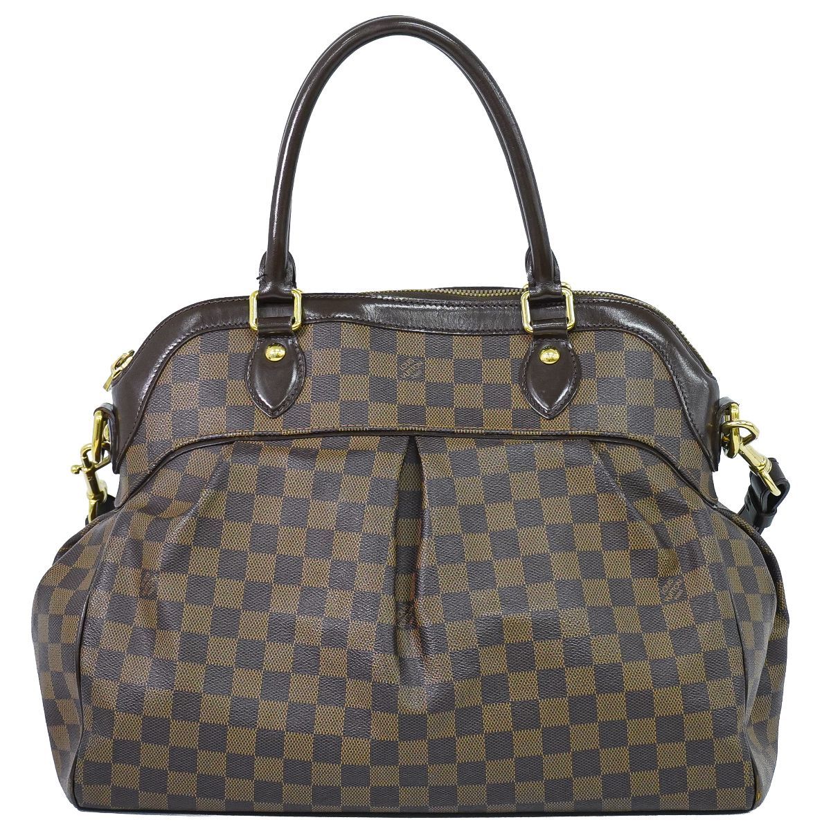 Louis Vuitton LV Trevi GM Damier Ebene 2-Way Shoulder Bag Brown Bitton