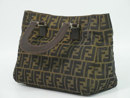 Fendi Zucca Tote Bag Canvas Brown — view 2
