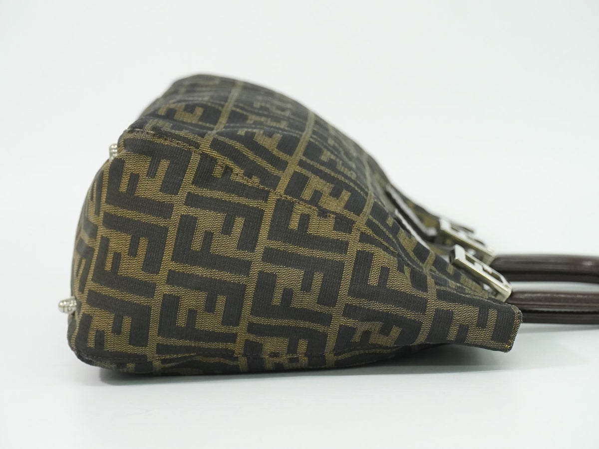 Fendi Zucca Tote Bag Canvas Brown — view 4