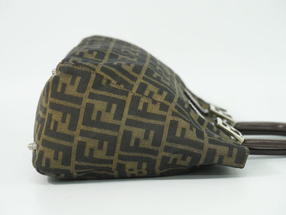 Fendi Zucca Tote Bag Canvas Brown — view 4