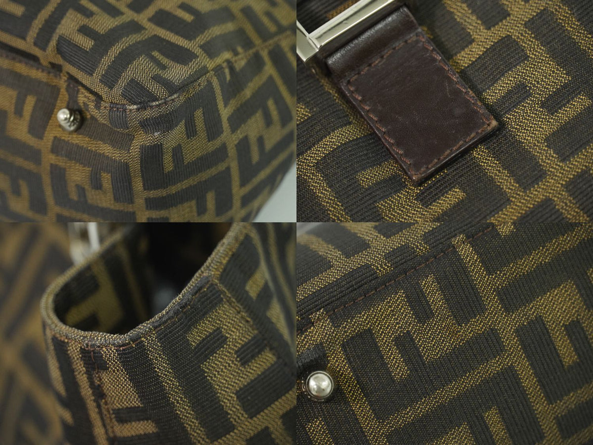 Fendi Zucca Tote Bag Canvas Brown — view 7