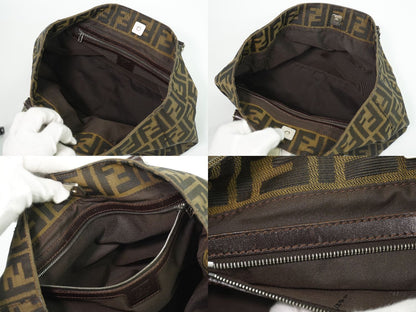 Fendi Zucca Tote Bag Canvas Brown — view 8
