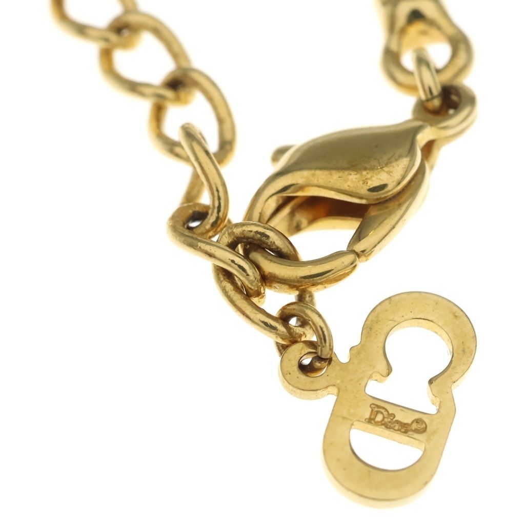 Dior CD Logo Necklace Gold — view 5
