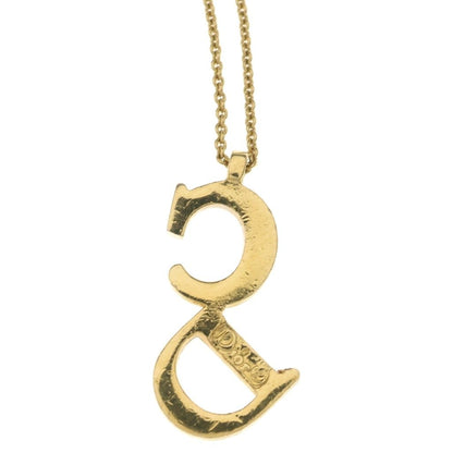 Dior CD Logo Necklace Gold — view 3