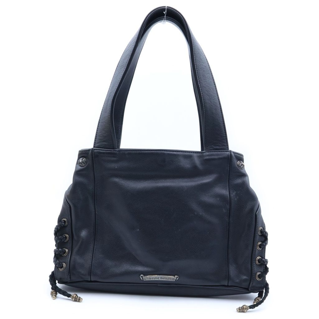 Chrome Hearts JJ Dean Small Leather Rider's Jacket Handbag Black Silver — view 2