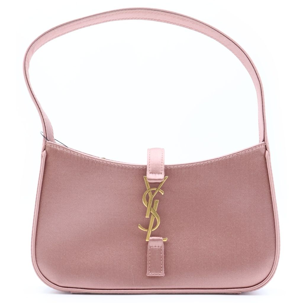 Saint Laurent Paris Mini Hobo Handbag Cassandra Satin Pink